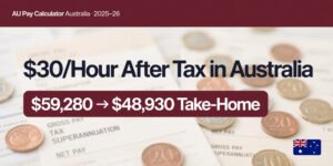 Read more about the article $30/Hour After Tax in Australia: What You Really Earn