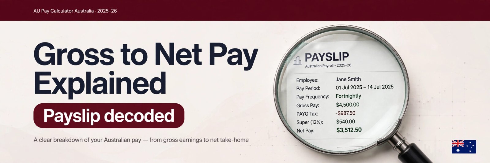 Gross to Net Pay: How Your Australian Payslip Is Calculated