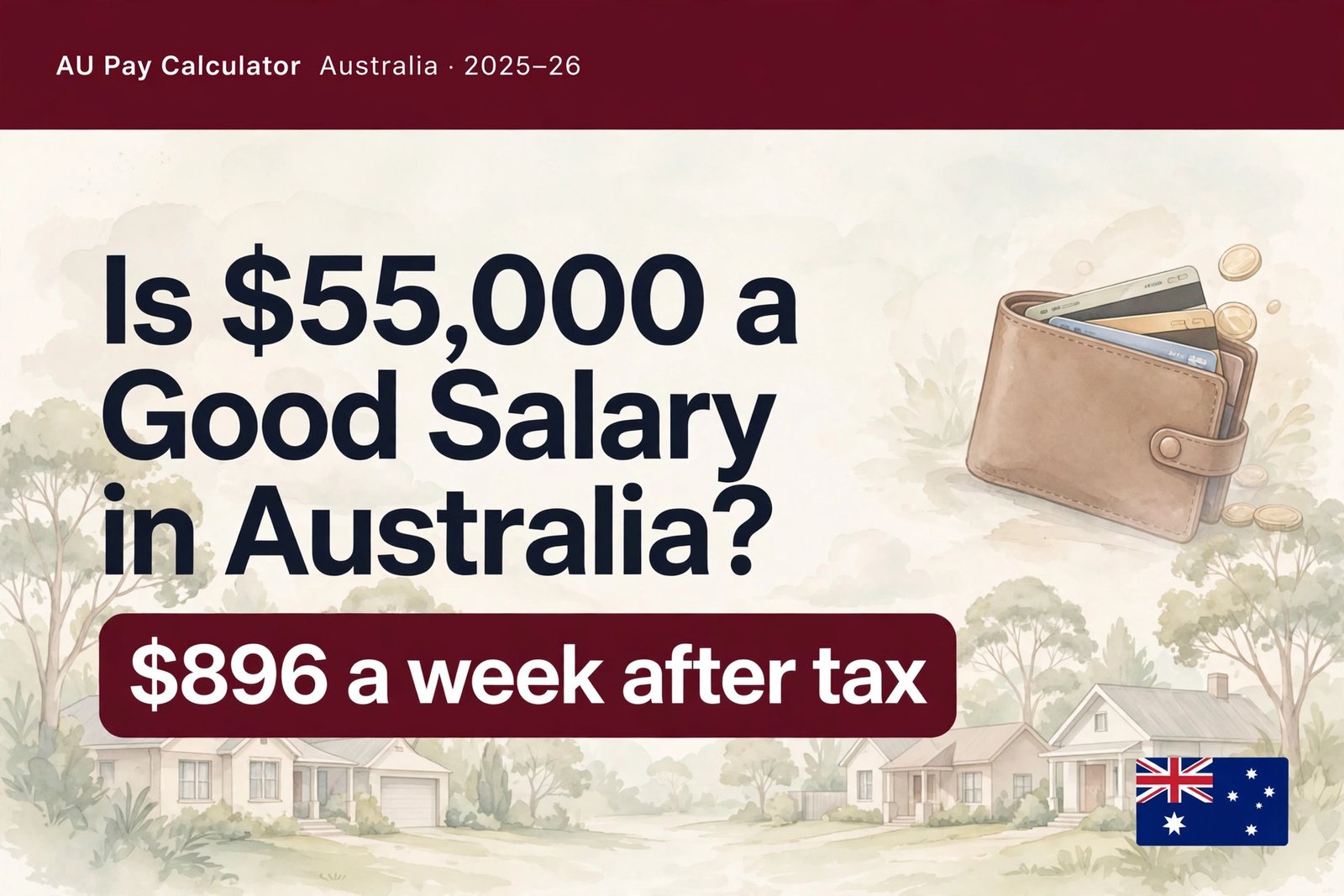 Is $55,000 a Good Salary in Australia in 2026? (After-Tax Breakdown)