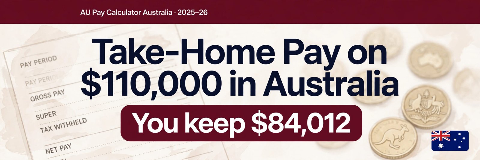Take-Home Pay on $110,000 in Australia (2025-26 Breakdown)